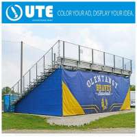 PVC Flex Banner Printed Advertising Barrier Vinyl Privacy Fence Banner For Sign